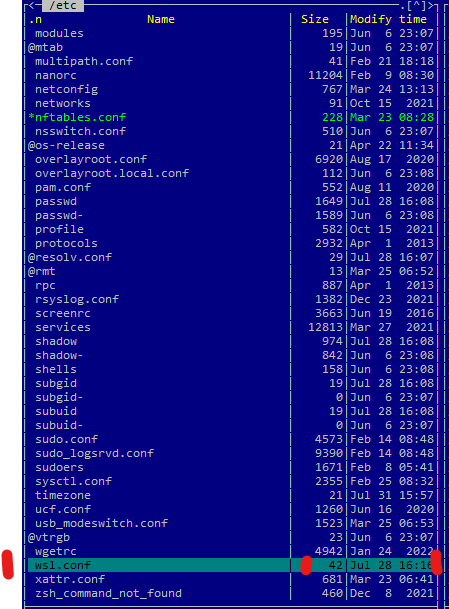 Haga clic en la imagen para ver una versión más grande

Nombre:	wsl.conf.png
Visitas:	127
Size:	36,9 KB
ID:	48705